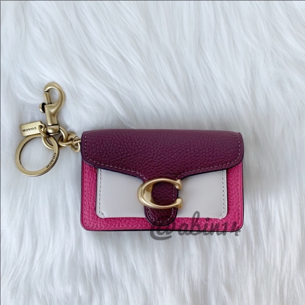 NWT Coach Mini Tabby Bag Charm Coin Card Case - Picture 8 of 8